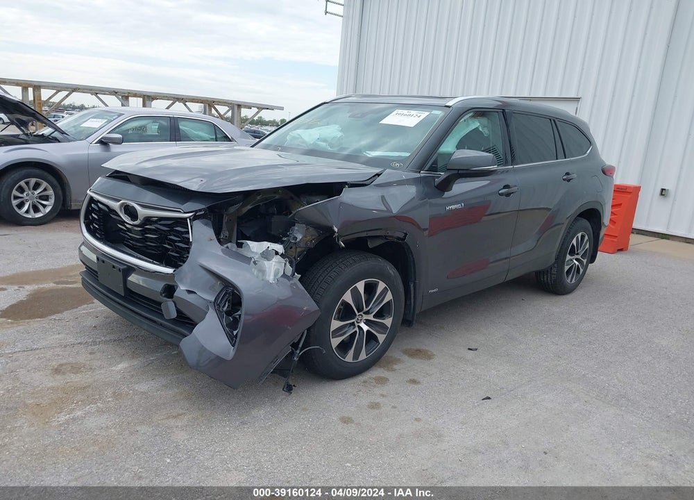 2021 TOYOTA HIGHLANDER HYBRID XLE VIN: 5TDHBRCH4MS025795
