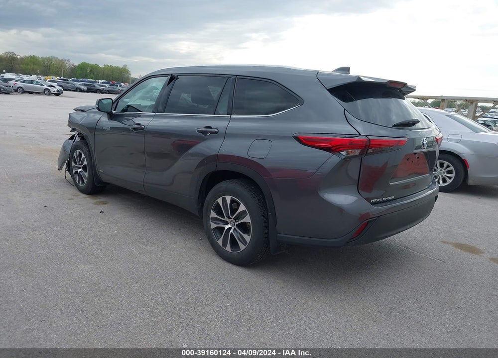 2021 TOYOTA HIGHLANDER HYBRID XLE VIN: 5TDHBRCH4MS025795