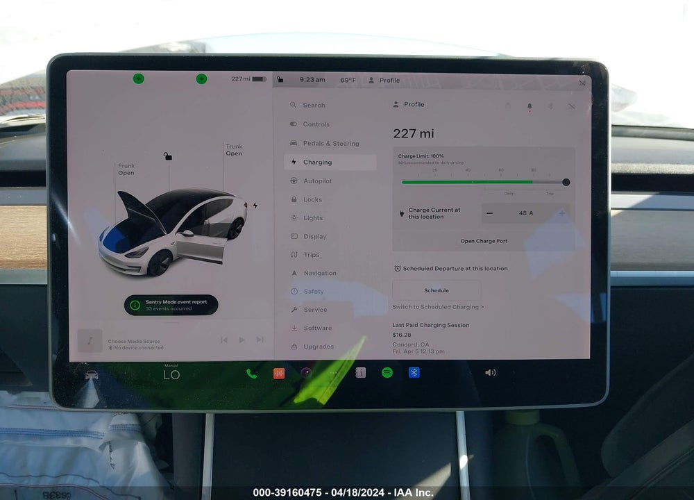 2018 TESLA MODEL 3 LONG RANGE/PERFORMANCE VIN: 5YJ3E1EB1JF066770