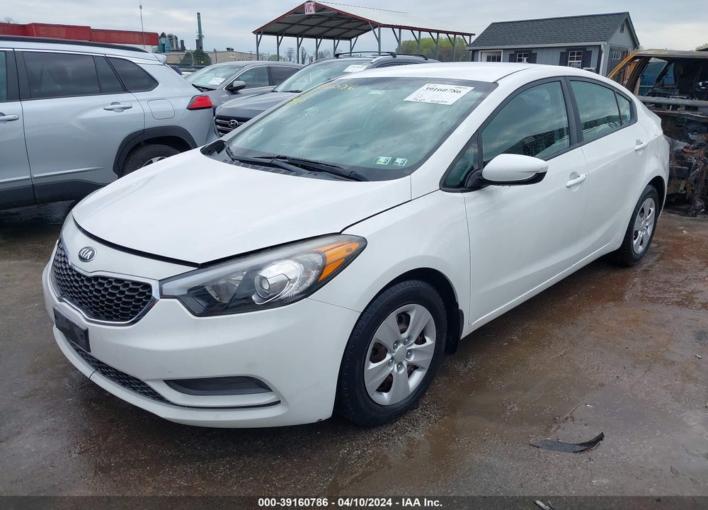 2016 KIA FORTE LX VIN: KNAFK4A66G5476861
