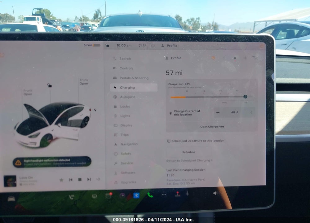 2022 TESLA MODEL 3 LONG RANGE DUAL MOTOR ALL-WHEEL DRIVE VIN: 5YJ3E1EBXNF221693