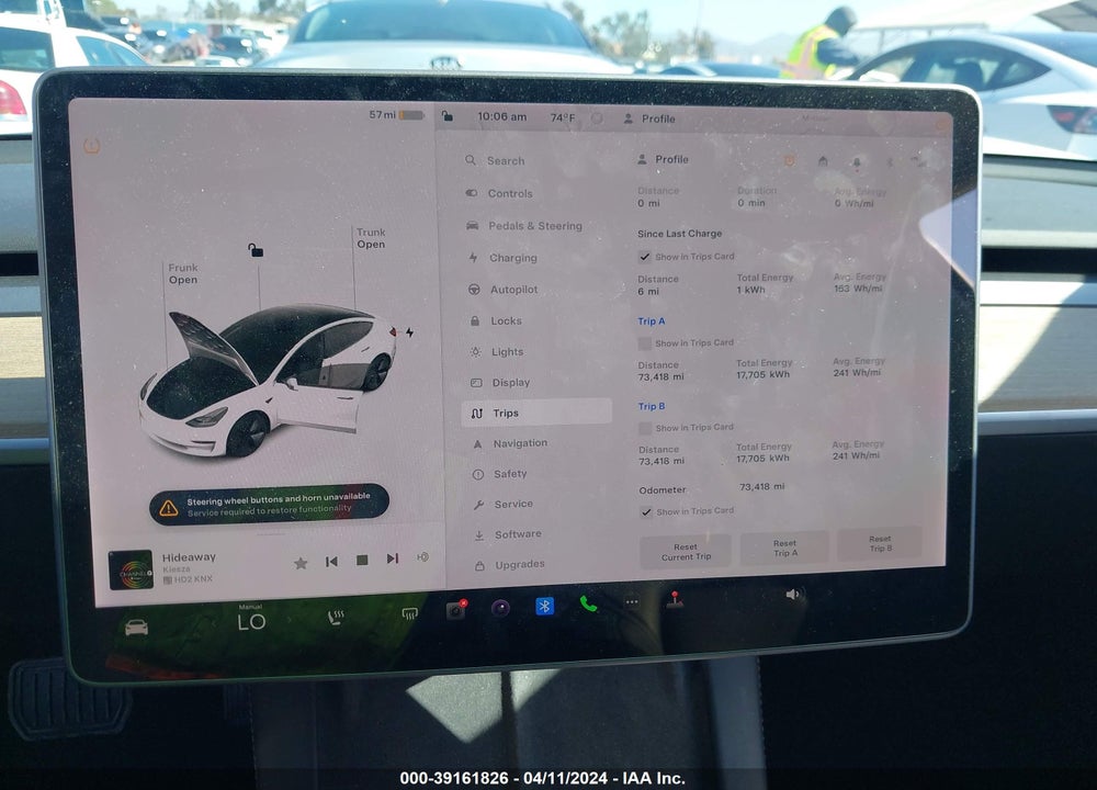 2022 TESLA MODEL 3 LONG RANGE DUAL MOTOR ALL-WHEEL DRIVE VIN: 5YJ3E1EBXNF221693