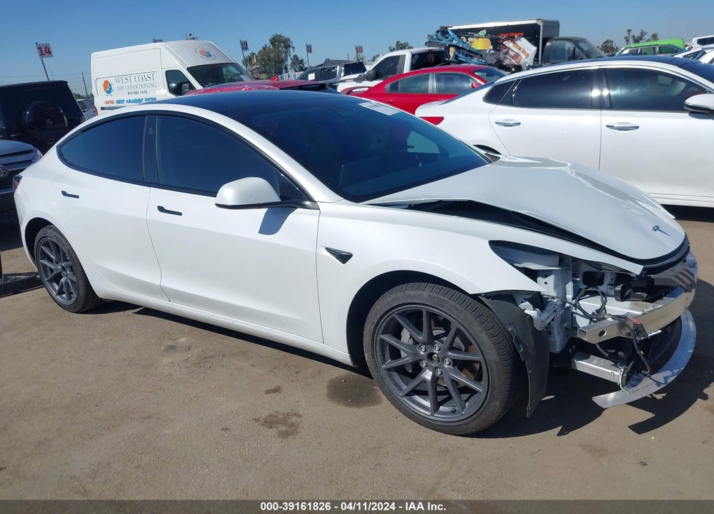 2022 TESLA MODEL 3 LONG RANGE DUAL MOTOR ALL-WHEEL DRIVE VIN: 5YJ3E1EBXNF221693