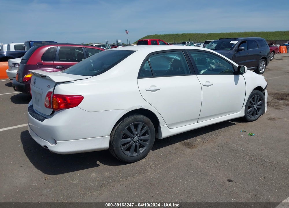 2009 TOYOTA COROLLA S VIN: 2T1BU40E89C124746