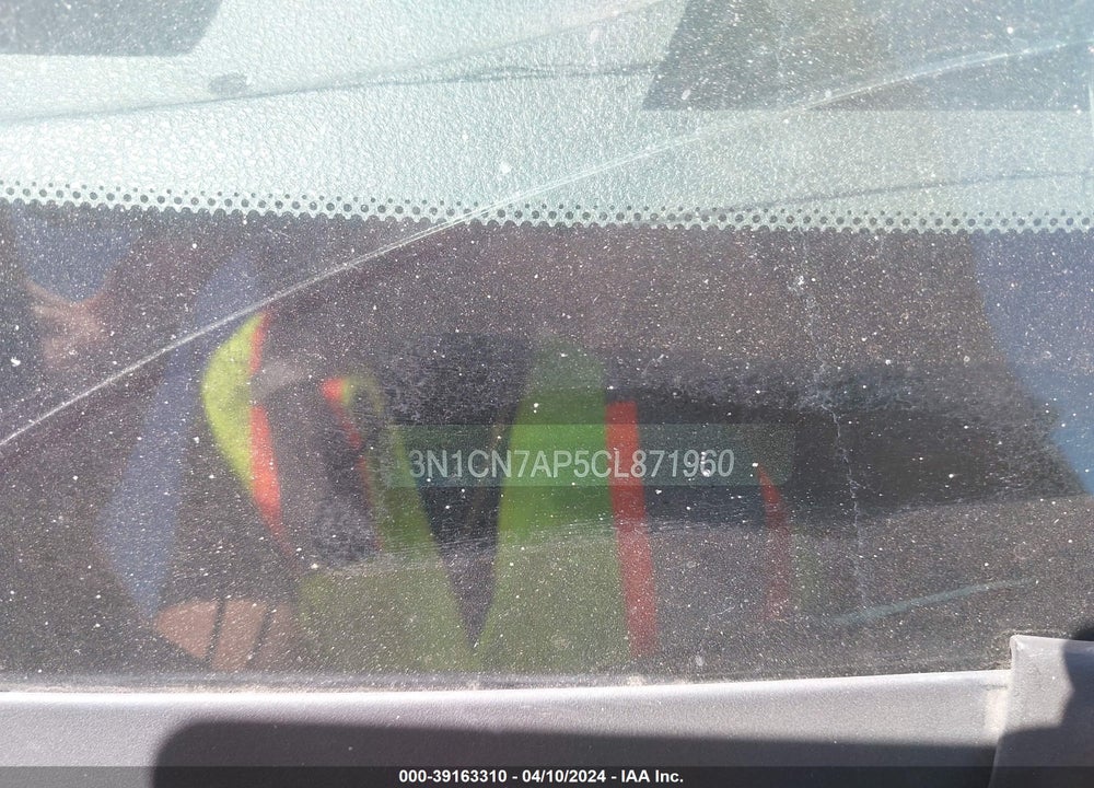 2012 NISSAN VERSA 1.6 SV VIN: 3N1CN7AP5CL871960