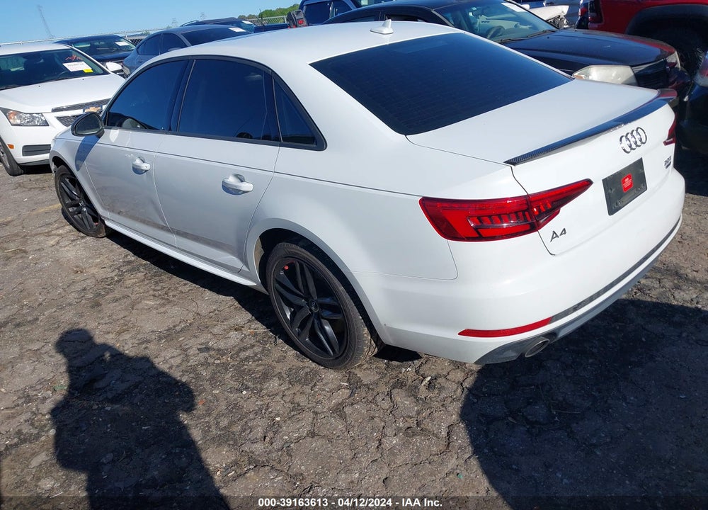 2017 AUDI A4 2.0T SEASON OF  PREMIUM VIN: WAUDNAF45HN056921