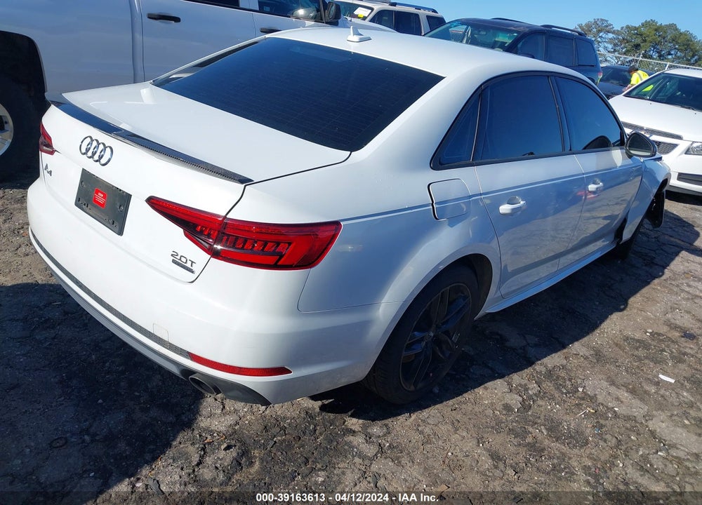 2017 AUDI A4 2.0T SEASON OF  PREMIUM VIN: WAUDNAF45HN056921