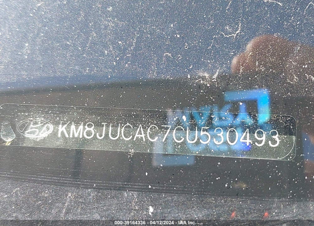 2012 HYUNDAI TUCSON GLS VIN: KM8JUCAC7CU530493