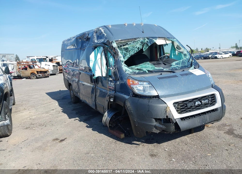 2020 RAM PROMASTER 3500 CARGO VAN HIGH ROOF 159 WB EXT VIN: 3C6URVJGXLE124909