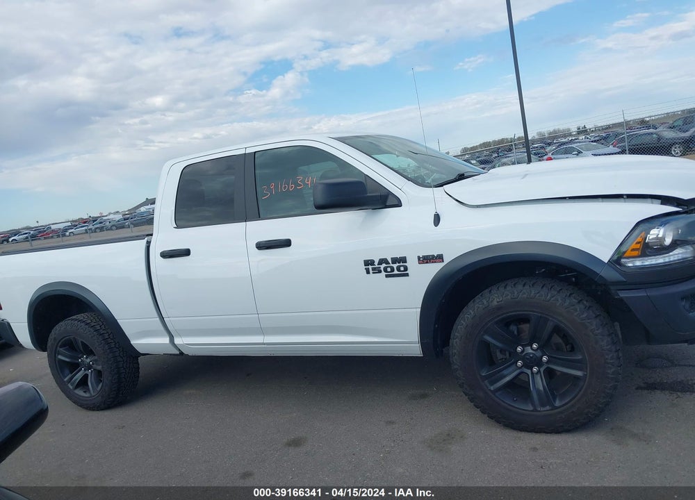 2021 RAM 1500 CLASSIC WARLOCK QUAD CAB 4X4 6'4 BOX VIN: 1C6RR7GT7MS502124