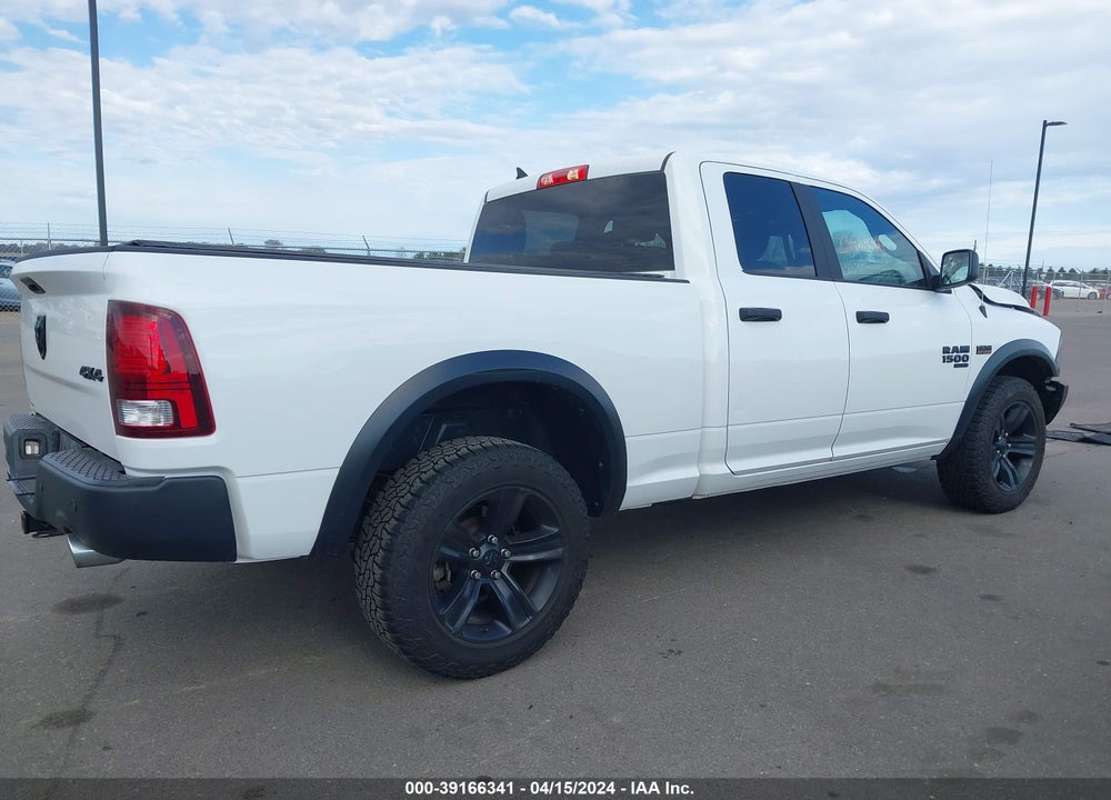 2021 RAM 1500 CLASSIC WARLOCK QUAD CAB 4X4 6'4 BOX VIN: 1C6RR7GT7MS502124