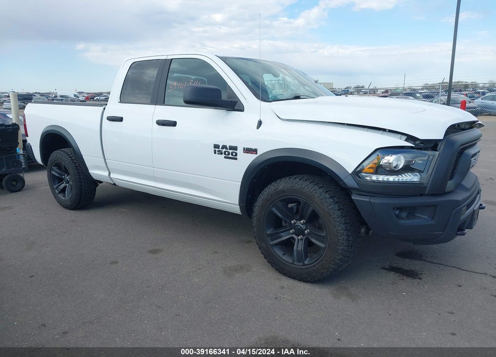 2021 RAM 1500 CLASSIC WARLOCK QUAD CAB 4X4 6'4 BOX VIN: 1C6RR7GT7MS502124