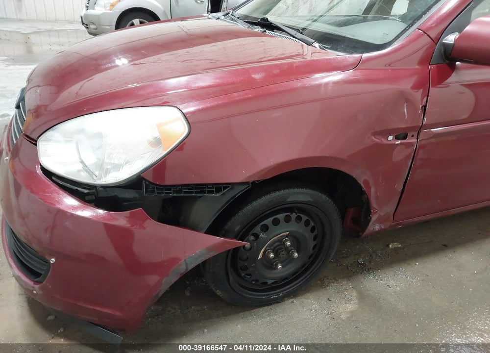 2008 HYUNDAI ACCENT GLS VIN: KMHCN46C98U274725