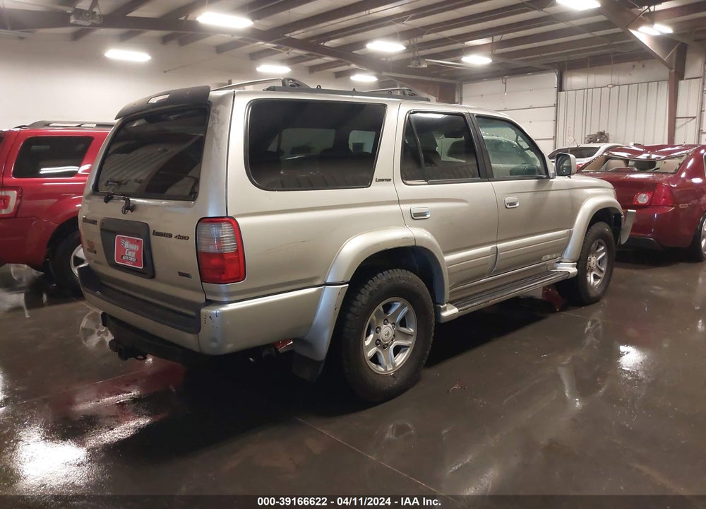 2000 TOYOTA 4RUNNER LIMITED V6 VIN: JT3HN87R7Y9041227