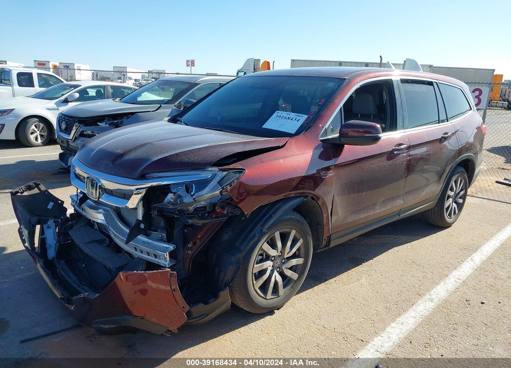 2021 HONDA PILOT 2WD EX-L VIN: 5FNYF5H55MB037891