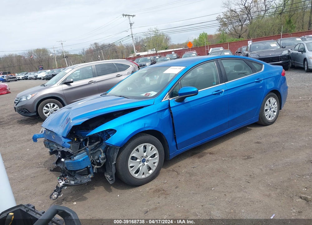 2019 FORD FUSION S VIN: 3FA6P0G79KR249401