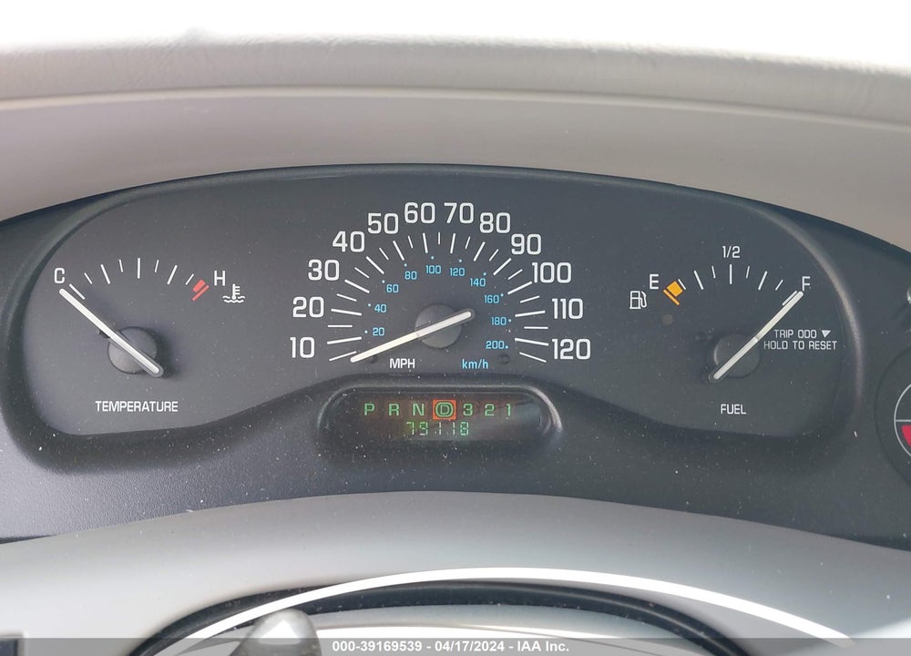 2002 BUICK CENTURY CUSTOM VIN: 2G4WS52J421181257
