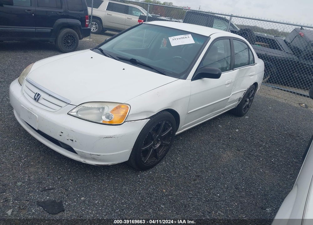 2002 HONDA CIVIC LX VIN: 2HGES16552H551579