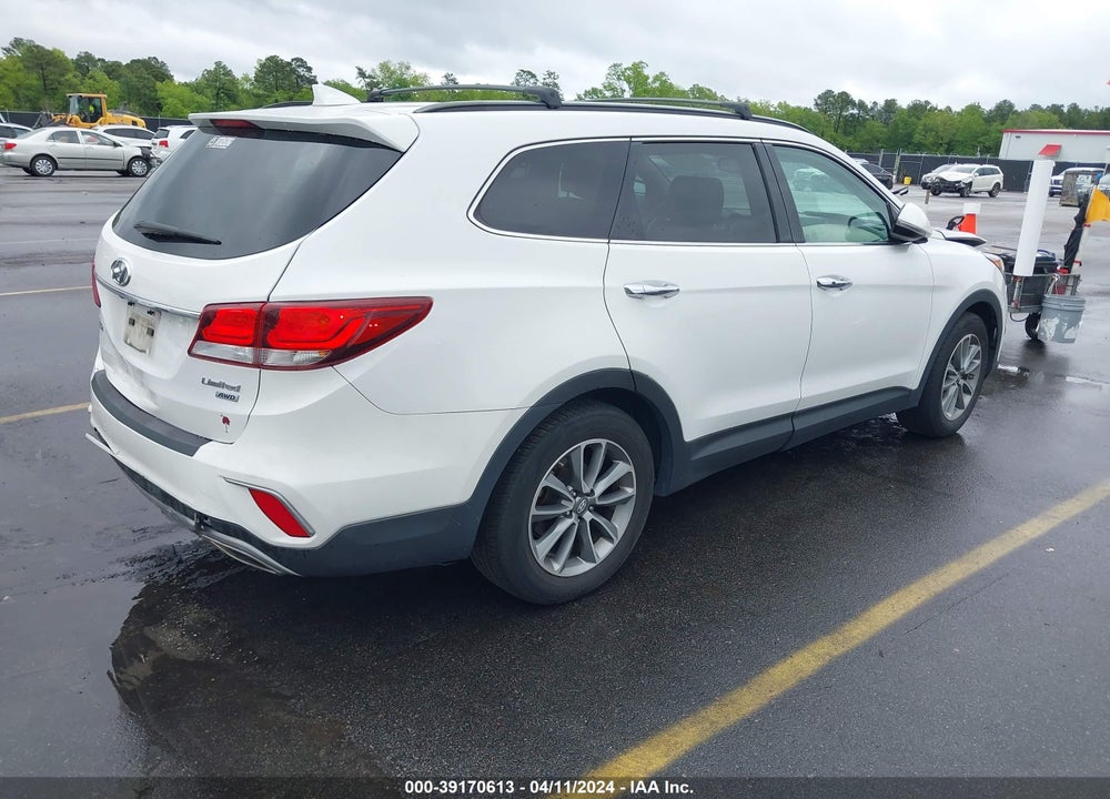 2017 HYUNDAI SANTA FE LIMITED VIN: KM8SNDHF7HU217667