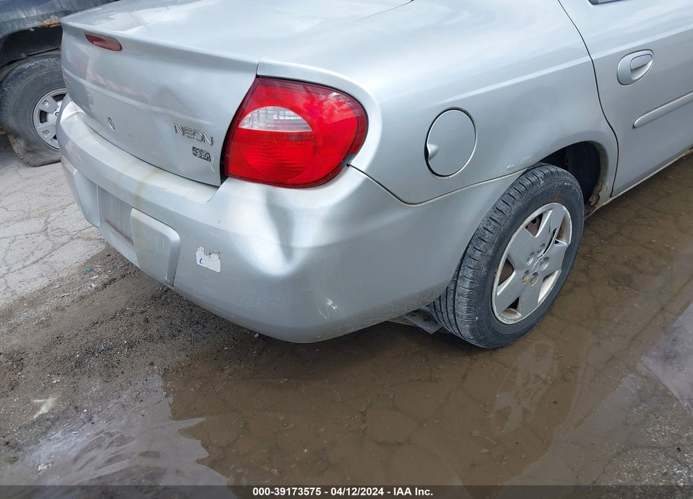 2004 DODGE NEON SXT VIN: 1B3ES56C94D626113