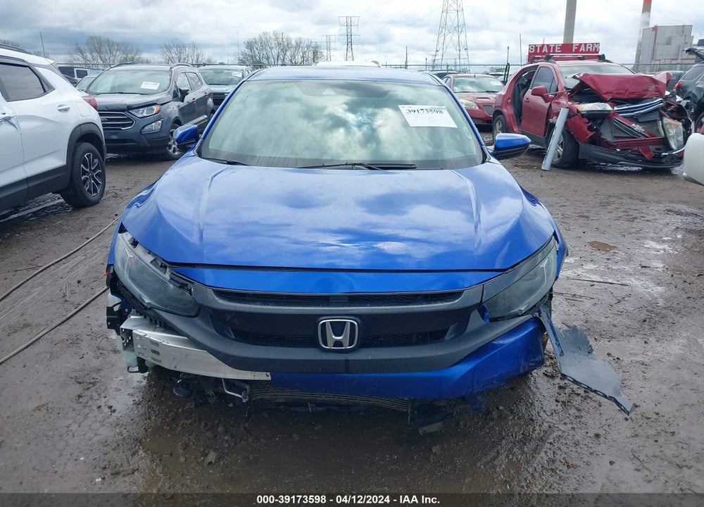 2019 HONDA CIVIC LX VIN: 19XFC2F66KE008526