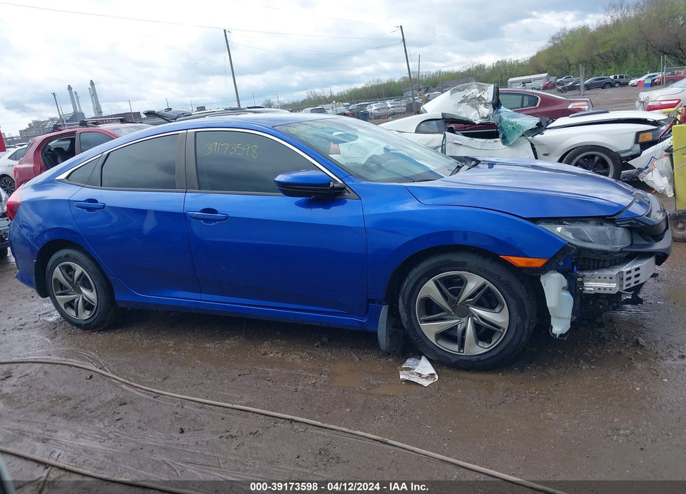 2019 HONDA CIVIC LX VIN: 19XFC2F66KE008526
