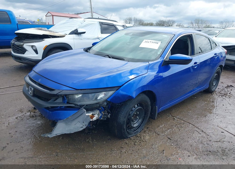 2019 HONDA CIVIC LX VIN: 19XFC2F66KE008526
