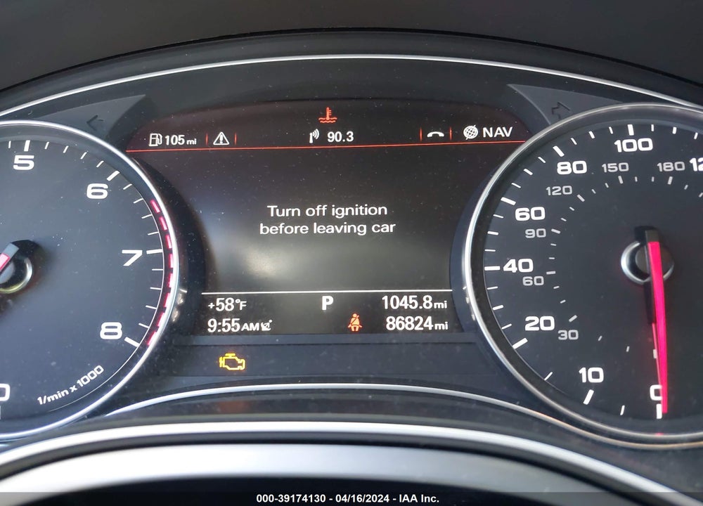 2015 AUDI A6 3.0T PREMIUM PLUS VIN: WAUFGAFC7FN032465