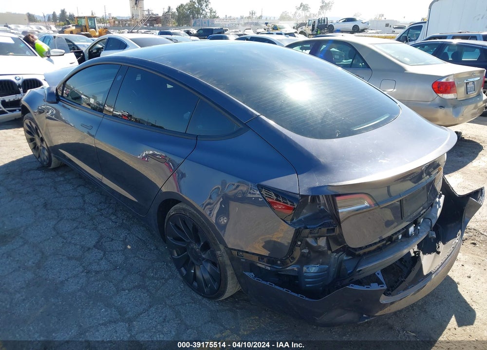 2023 TESLA MODEL 3 PERFORMANCE DUAL MOTOR ALL-WHEEL DRIVE VIN: 5YJ3E1EC6PF417173