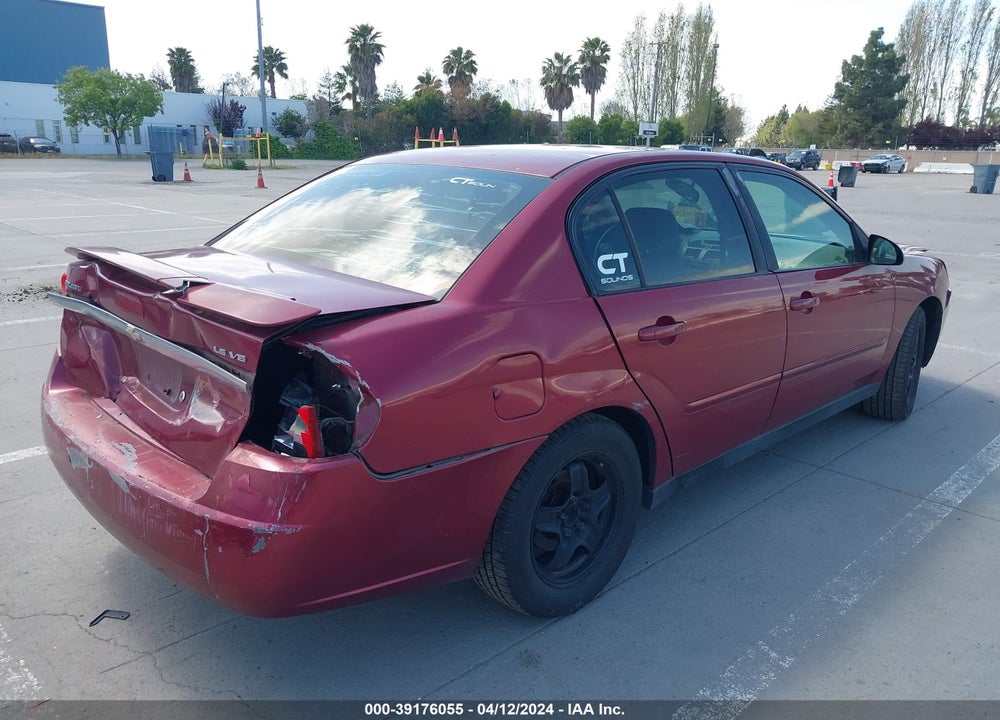 2005 CHEVROLET MALIBU LS VIN: 1G1ZT54805F194697