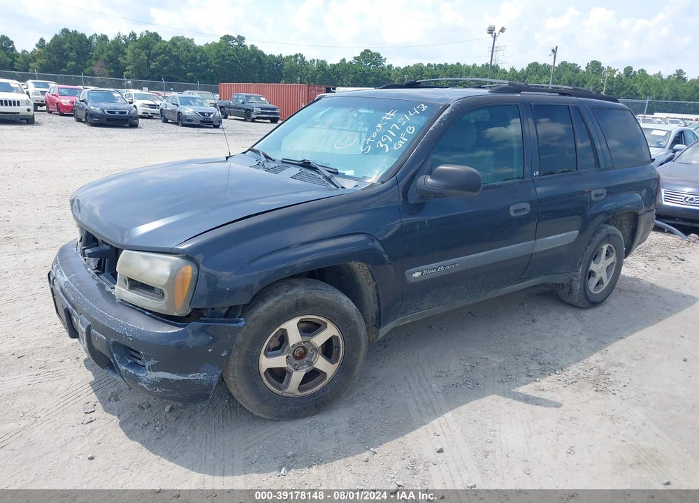 2004 CHEVROLET TRAILBLAZER LS VIN: 1GNDT13S942222422