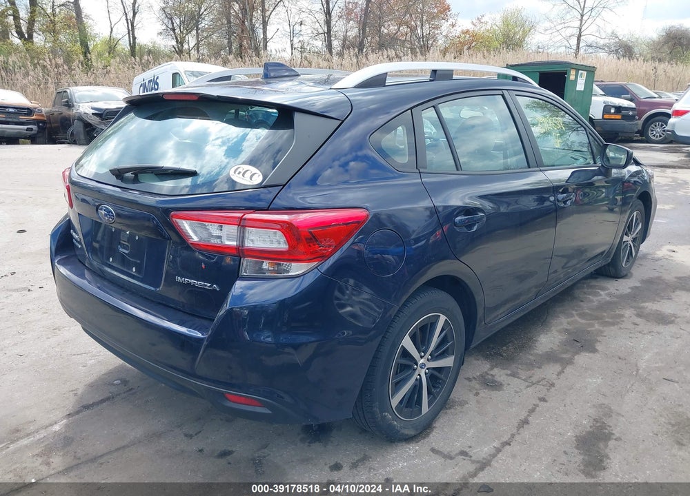 2019 SUBARU IMPREZA 2.0I PREMIUM VIN: 4S3GTAD60K3734519