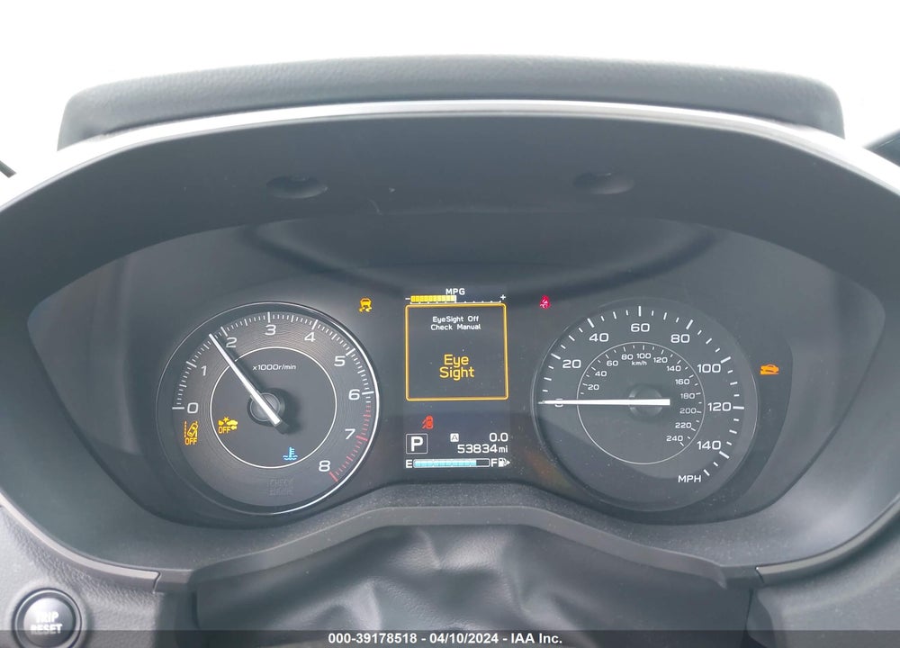 2019 SUBARU IMPREZA 2.0I PREMIUM VIN: 4S3GTAD60K3734519
