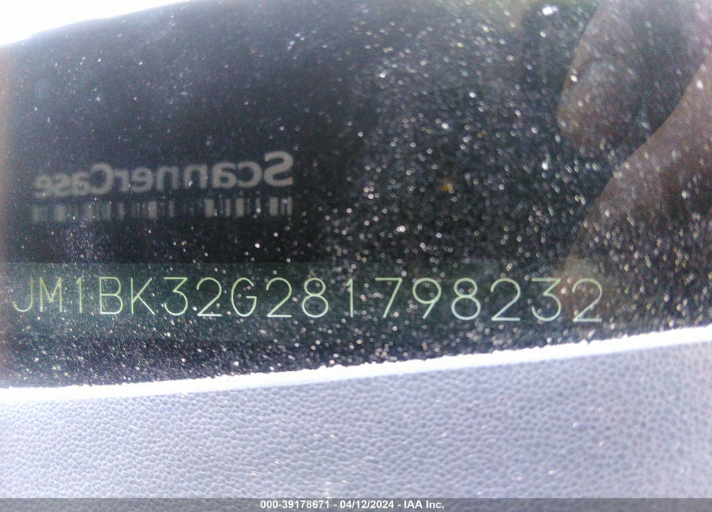 2008 MAZDA MAZDA3 VIN: JM1BK32G281798232