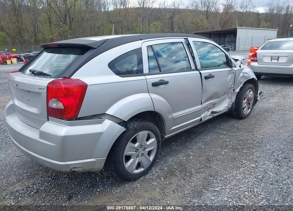 2007 DODGE CALIBER SXT VIN: 1B3HB48B97D163695