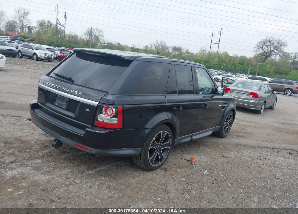 2012 LAND ROVER RANGE ROVER SPORT HSE VIN: SALSF2D42CA727437