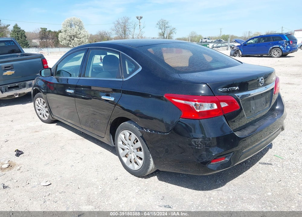2016 NISSAN SENTRA S VIN: 3N1AB7AP5GY258522