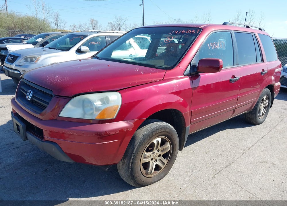 2004 HONDA PILOT EX-L VIN: 2HKYF185X4H619737