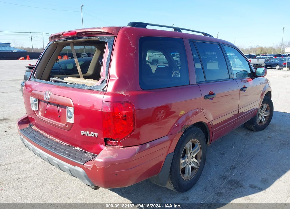 2004 HONDA PILOT EX-L VIN: 2HKYF185X4H619737
