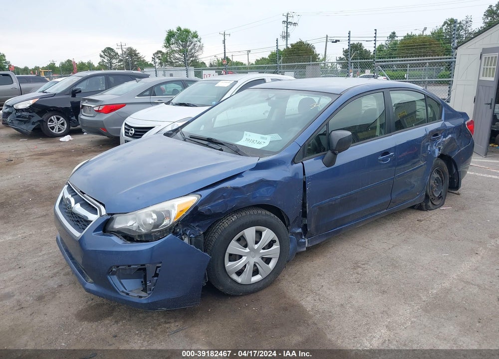 2013 SUBARU IMPREZA 2.0I VIN: JF1GJAA68DH033393