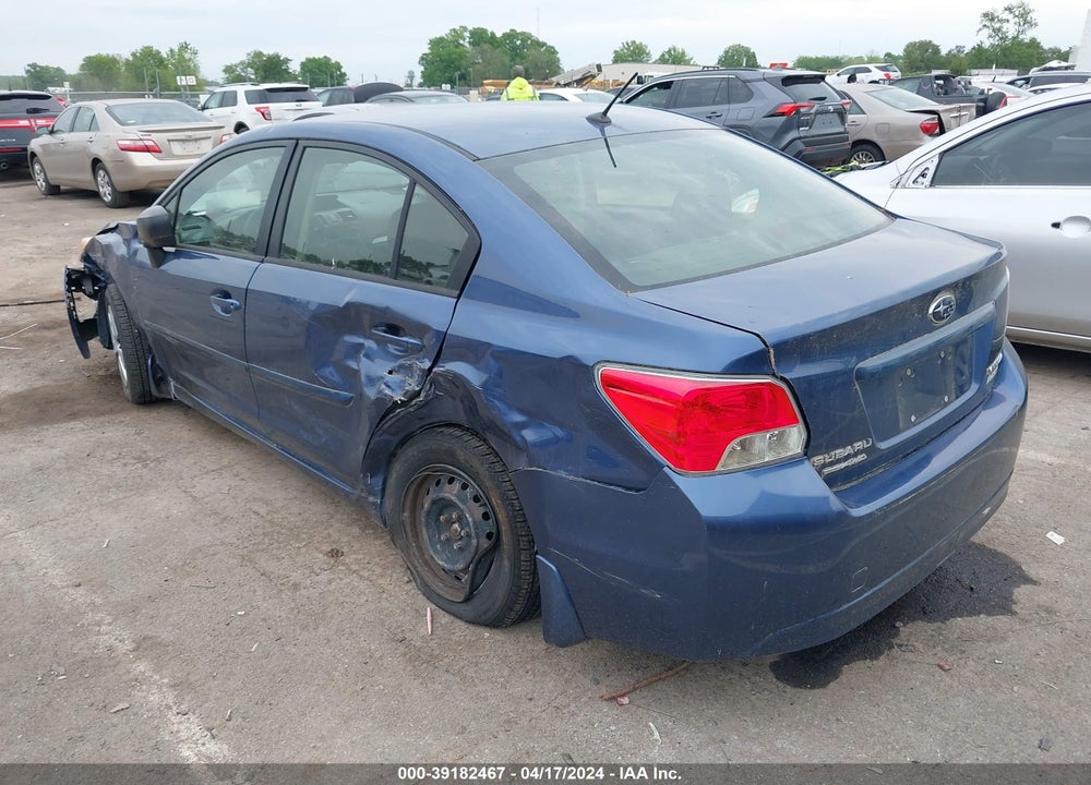 2013 SUBARU IMPREZA 2.0I VIN: JF1GJAA68DH033393