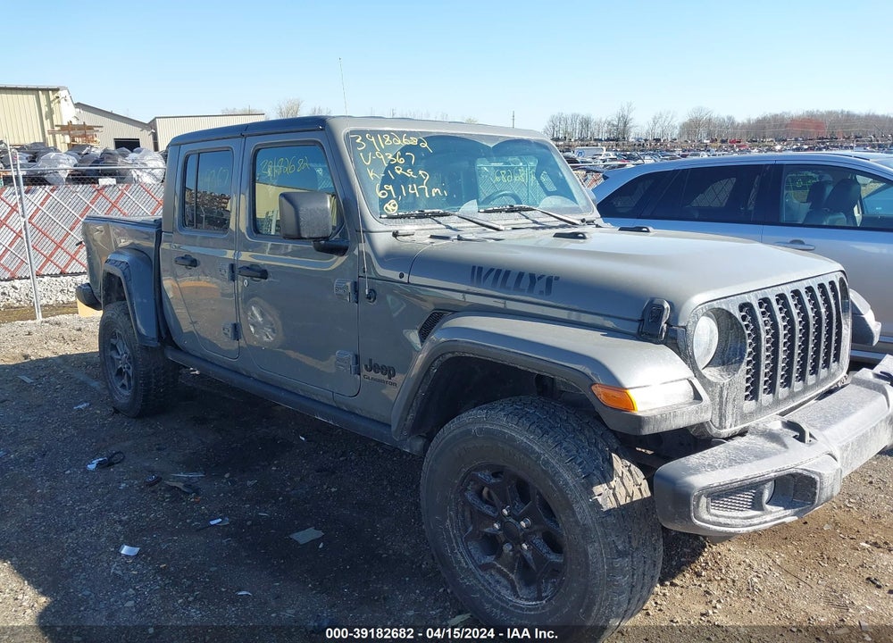 2021 JEEP GLADIATOR WILLYS SPORT 4X4 VIN: 1C6HJTAG7ML539367