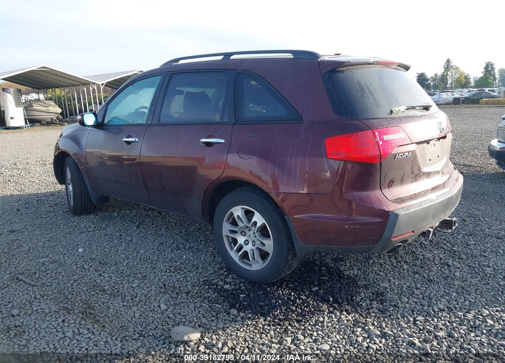 2007 ACURA MDX TECHNOLOGY PACKAGE VIN: 2HNYD28437H539707