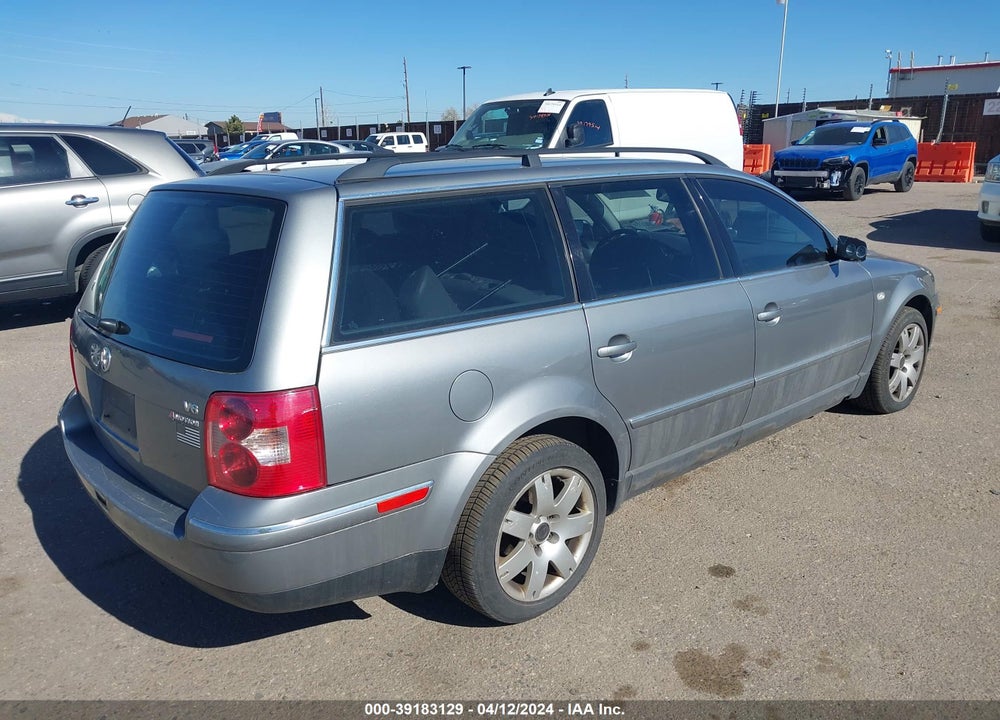 2003 VOLKSWAGEN PASSAT GLX VIN: WVWYH63B13E162206
