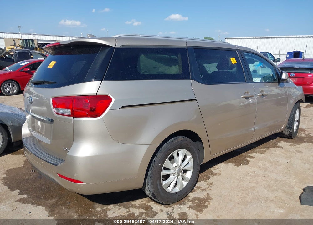 2017 KIA SEDONA LX VIN: KNDMB5C11H6266861