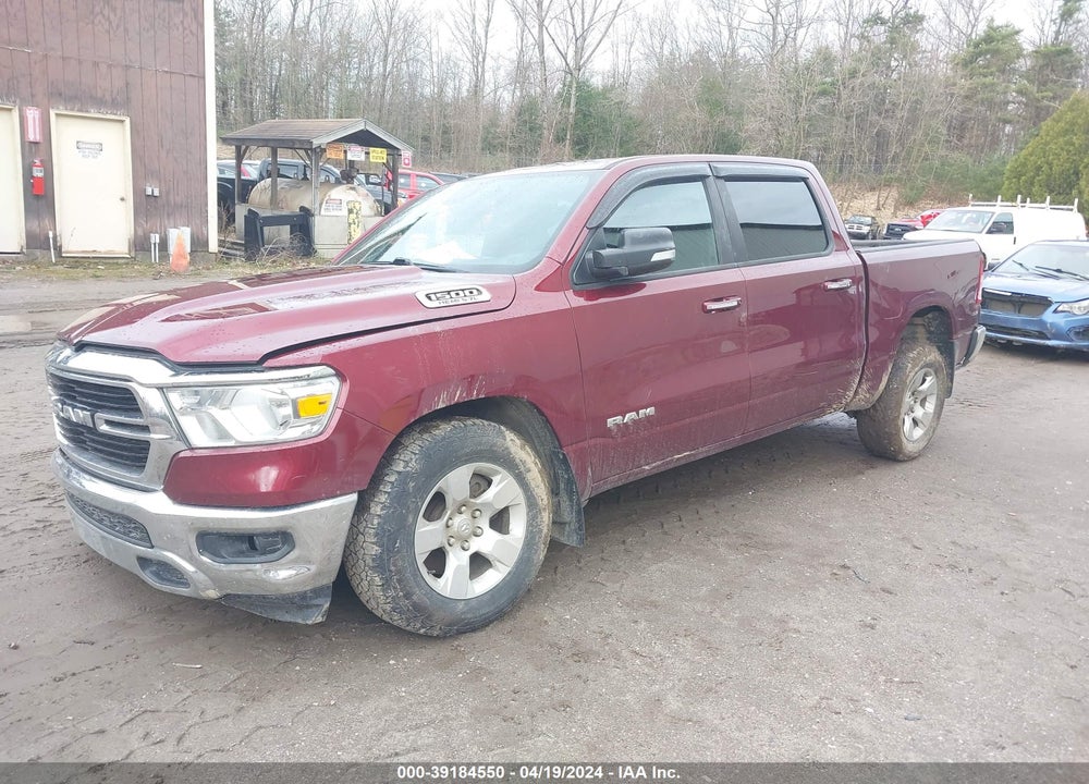 2019 RAM 1500 BIG HORN/LONE STAR 4X4 5'7 BOX VIN: 1C6SRFFT3KN553595