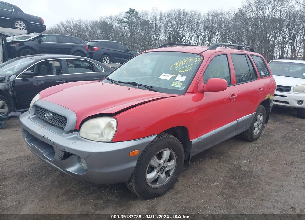 2005 HYUNDAI SANTA FE GLS VIN: KM8SC73D05U889997