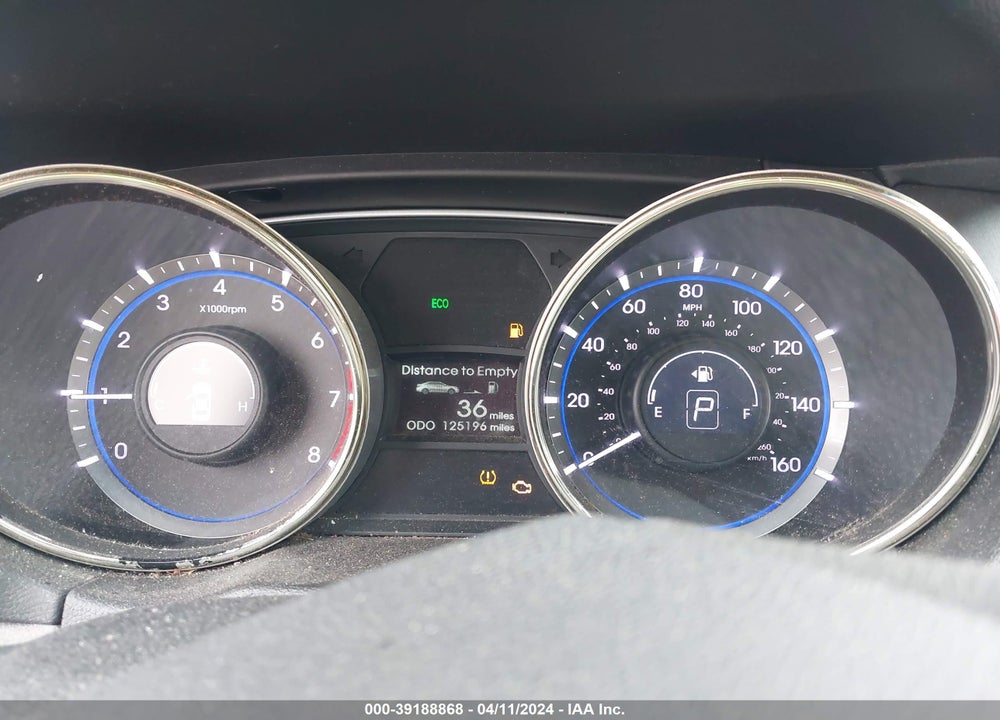 2013 HYUNDAI SONATA GLS VIN: 5NPEB4AC1DH640842