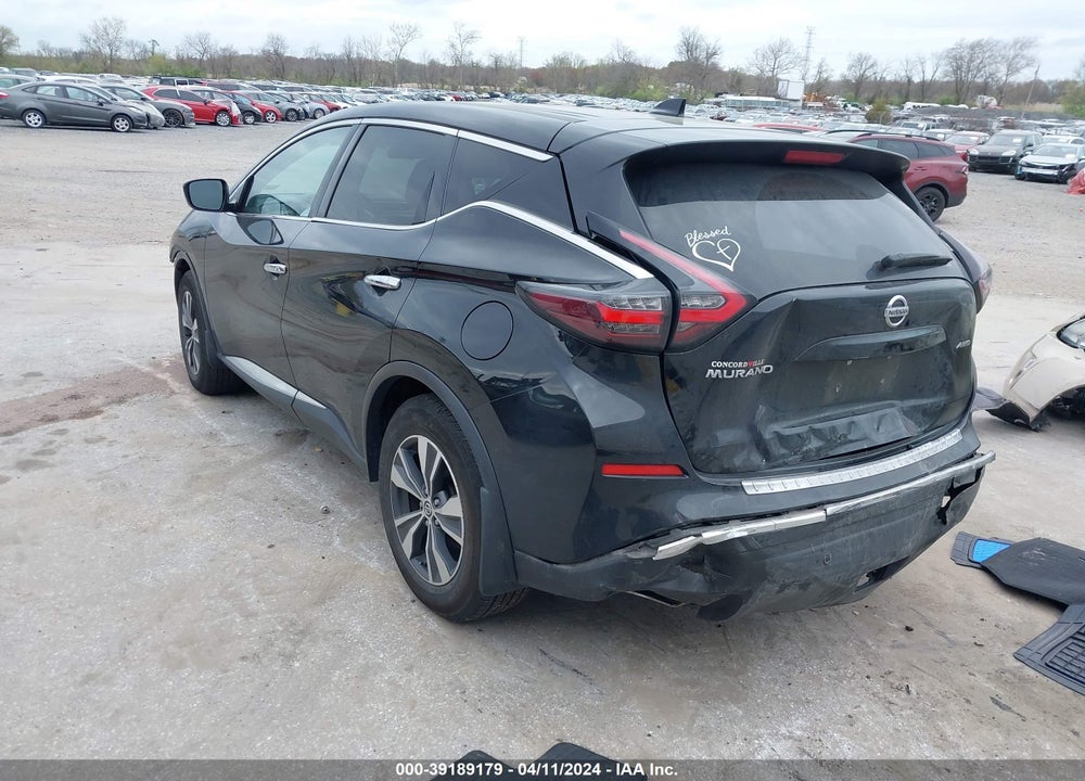 2021 NISSAN MURANO S INTELLIGENT AWD VIN: 5N1AZ2AS1MC125627
