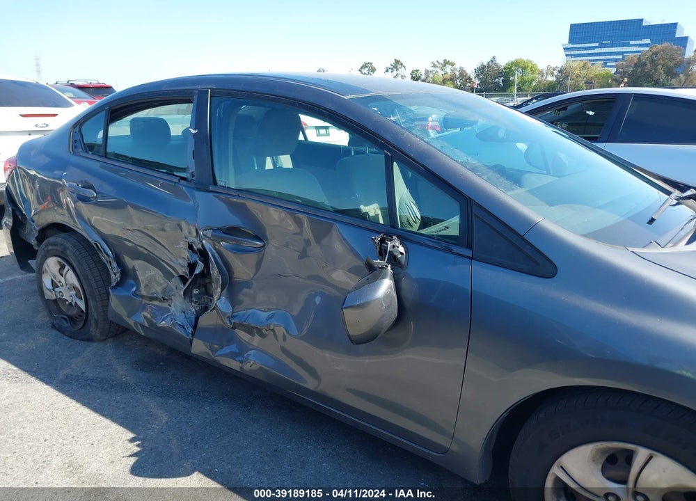 2013 HONDA CIVIC LX VIN: 19XFB2F55DE225918